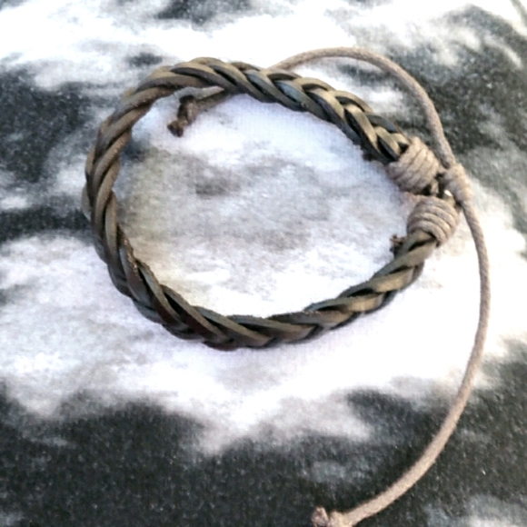 Genuine Leather Bracelet #4 Handmade - Picture 4 of 7